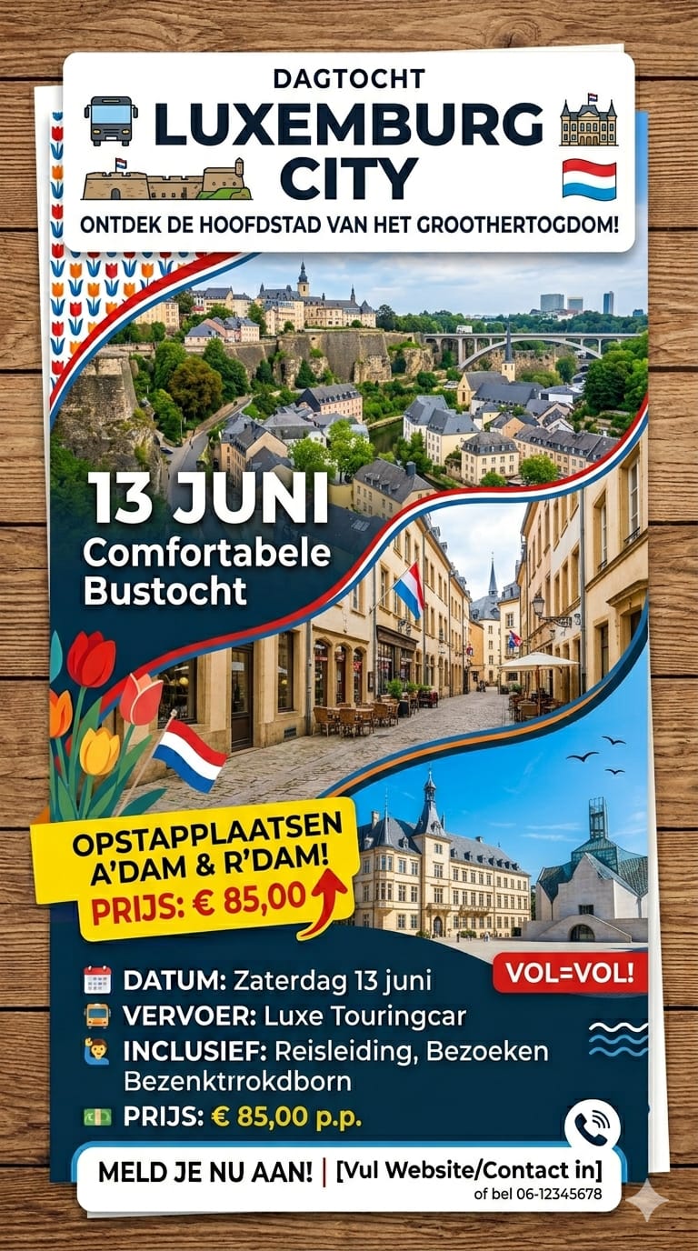 Comfortabele bustocht naar Luxembourg City - Flint Travel